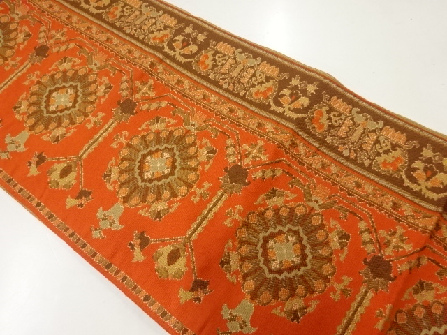 JAPANESE NAGOYA OBI / WOVEN FLORAL SARASA